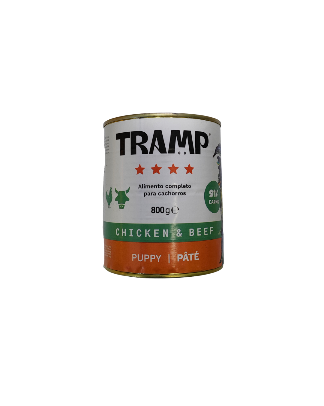 Lata de Paté de Pollo y Ternera Puppy 800g