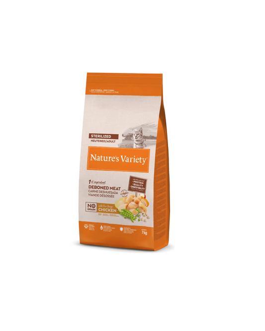 Nature's Variety No Grain Gato Esterilizado de Pollo 7kg